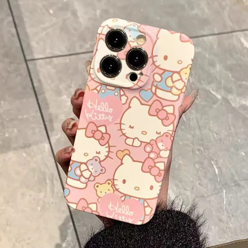 Милый чехол для телефона Sanrio с аниме KTcat, милый мультяшный чехол Hello Kitty для iPhone 13/14Pro/15, защитный чехол для телефона Promax, подарки для девочек
Милый чехол для телефона Sanrio с аниме KTcat, милый мультяшный чехол Hello Kitty для iPhone 13/14Pro/15, защитный чехол для телефона Promax, подарки для девочек
