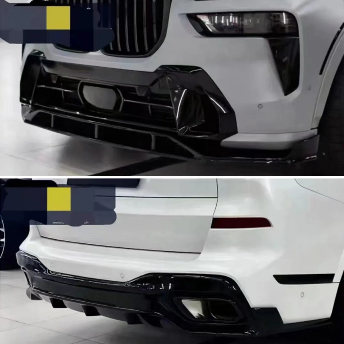 Replace FOR BMW X7 GLOSS BLACK Bumper Surround G07 Sport 4-door 2023 2024 FRONT SPLITTER REAR DIFFUSER SPOILER BODY KIT Refit Replace FOR BMW X7 GLOSS BLACK Bumper Surround G07 Sport 4-door 2023 2024 FRONT SPLITTER REAR DIFFUSER SPOILER BODY KIT Refit
