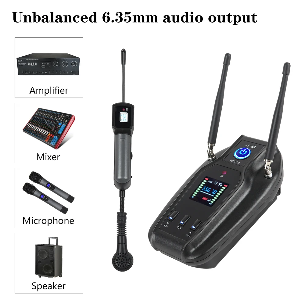 Generic True Diversity Baomic BM12V2 Saxe Saxophone Wireless Microphone