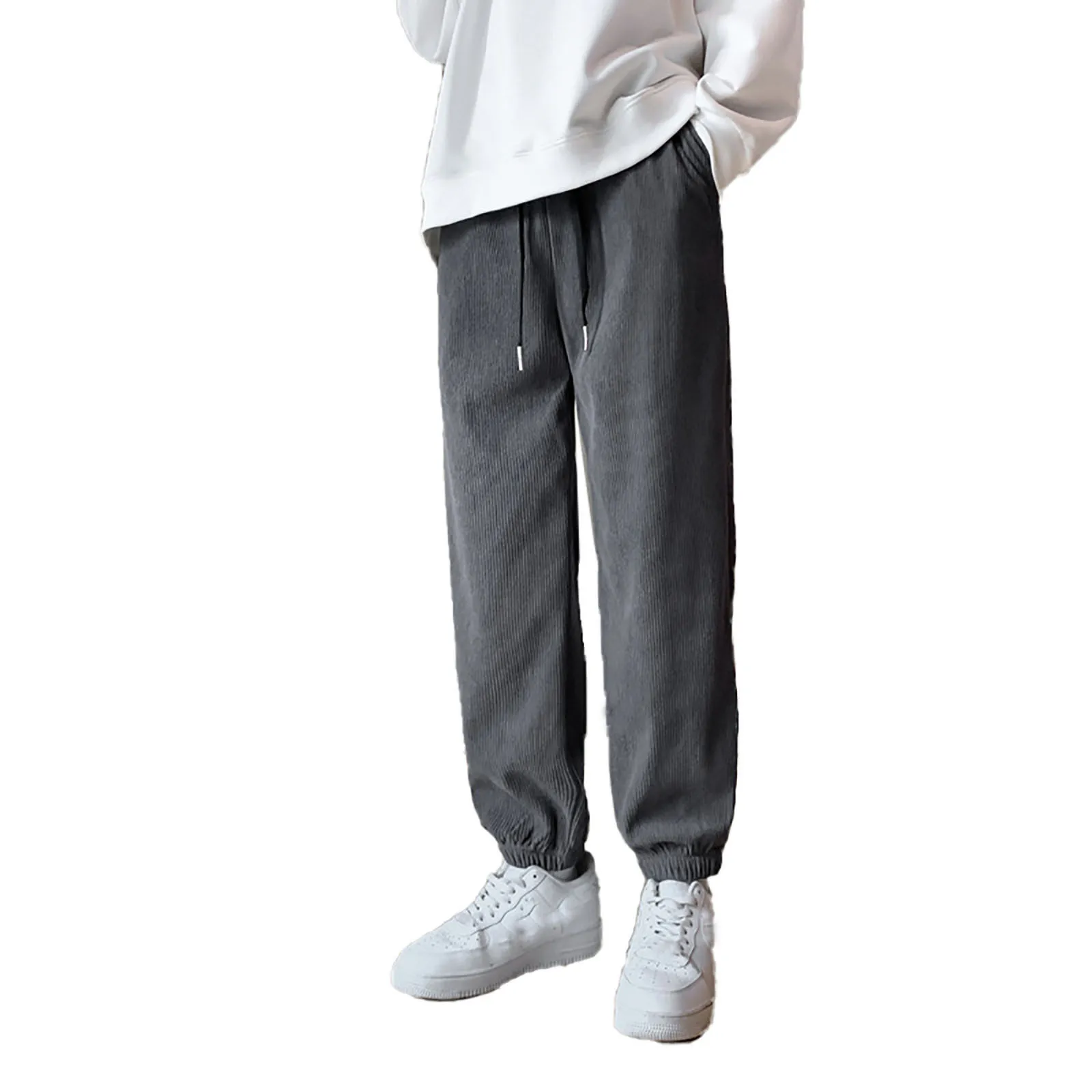 Men's Autumn And Winter Casual Solid Color Loose Sports Pants Loose Drawstring Elasticated Waist Wide Leg Sports Swatpants
Men's Autumn And Winter Casual Solid Color Loose Sports Pants Loose Drawstring Elasticated Waist Wide Leg Sports Swatpants