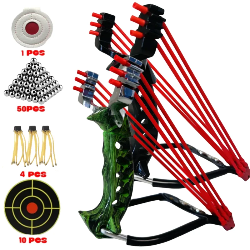 

Traditional Folding Slingshot Hunting Catapult Rubber Band Powerful Outdoor Shooting Fishing Game Sling Shot