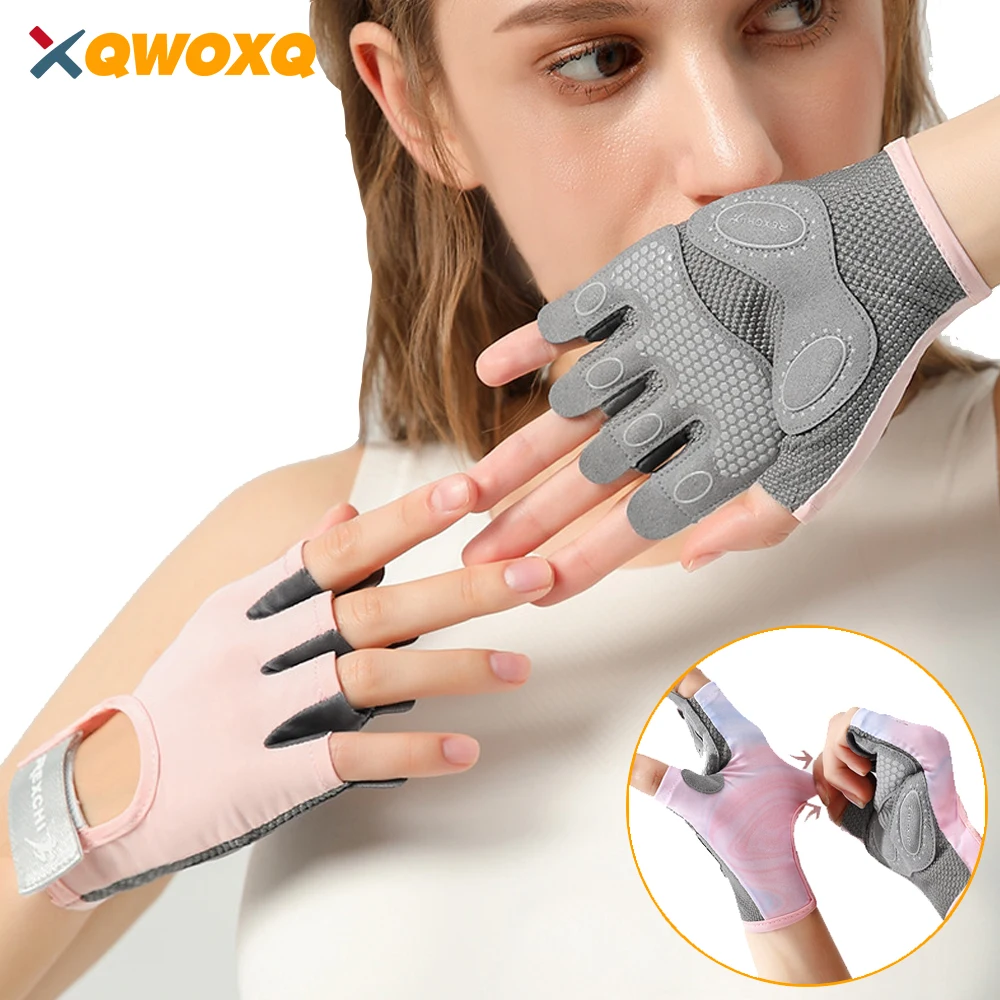 

1Pair Work Out Gloves Fitness Gloves with Wrist Belt,Shock-Absorbing Foam Pad Palm,Breathable Gym Glove for Fitness,Bodybuilding