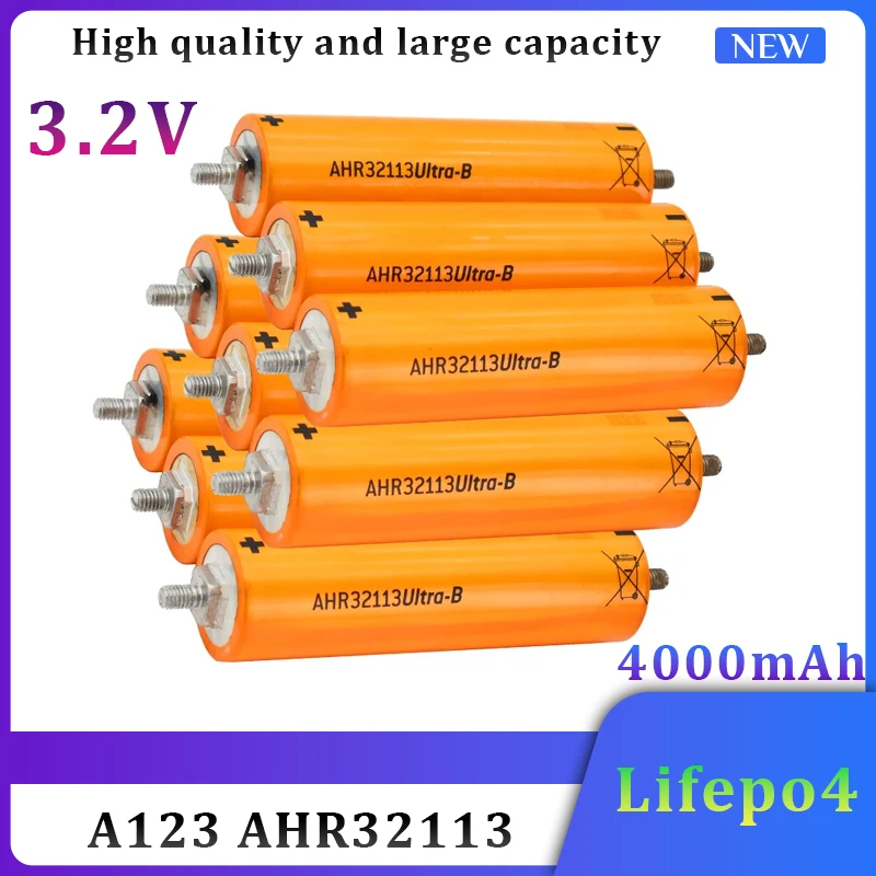 3.2V Rechargeable Lithium Iron Phosphate Battery AHR32113 A123 High Quality Large Capacity 45C Electric Vehicle Lifepo4 Battery
3.2V Rechargeable Lithium Iron Phosphate Battery AHR32113 A123 High Quality Large Capacity 45C Electric Vehicle Lifepo4 Battery