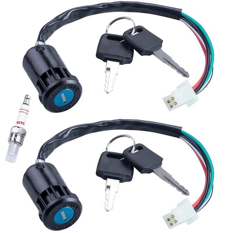 Motorcycle Ignition Switch 4PIN Ignition Switch With Key A7TC Spark Plug For 50Cc 70Cc 90Cc 110Cc 125Cc ATV Quad Go Kart
Motorcycle Ignition Switch 4PIN Ignition Switch With Key A7TC Spark Plug For 50Cc 70Cc 90Cc 110Cc 125Cc ATV Quad Go Kart