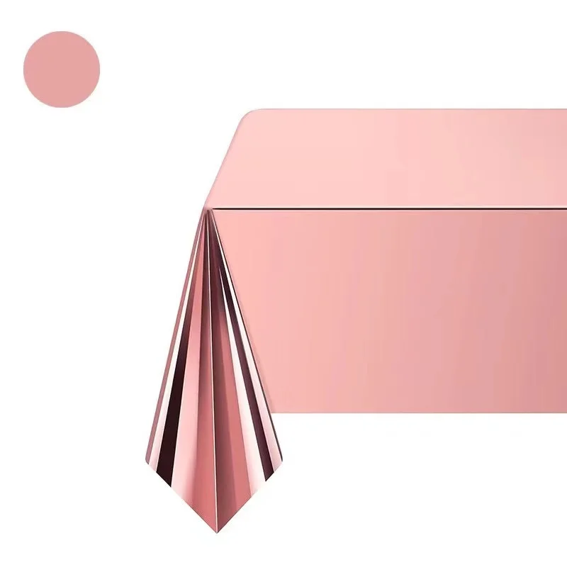 137cm*183cm Rose Gold Sliver Disposable Tablecloth For Birthay Wedding Party Decoration Birthday Partyneeds Home Decor 
137cm*183cm Rose Gold Sliver Disposable Tablecloth For Birthay Wedding Party Decoration Birthday Partyneeds Home Decor