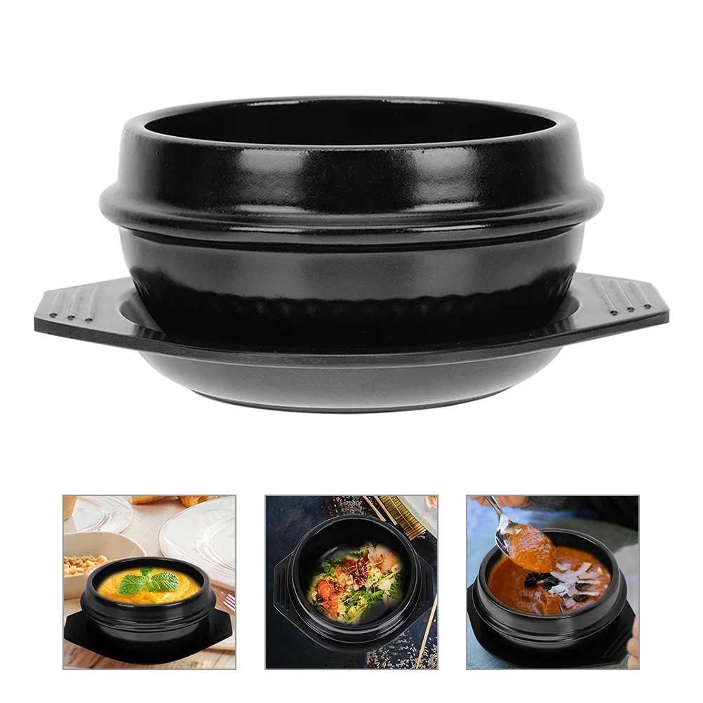 Bibimbap Pot Melamine Serving Tray Heat-resistant Ceramic Casserole Bowl Cooking Kitchen Appliance Korean
Bibimbap Pot Melamine Serving Tray Heat-resistant Ceramic Casserole Bowl Cooking Kitchen Appliance Korean