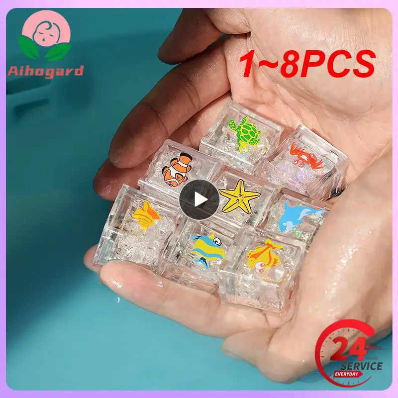 1~8PCS Baby Bath Toys Bathtub LED Light Up Toys Colorful Changing Waterproof Underwater Lights Bath Toys for Boys Gift
1~8PCS Baby Bath Toys Bathtub LED Light Up Toys Colorful Changing Waterproof Underwater Lights Bath Toys for Boys Gift