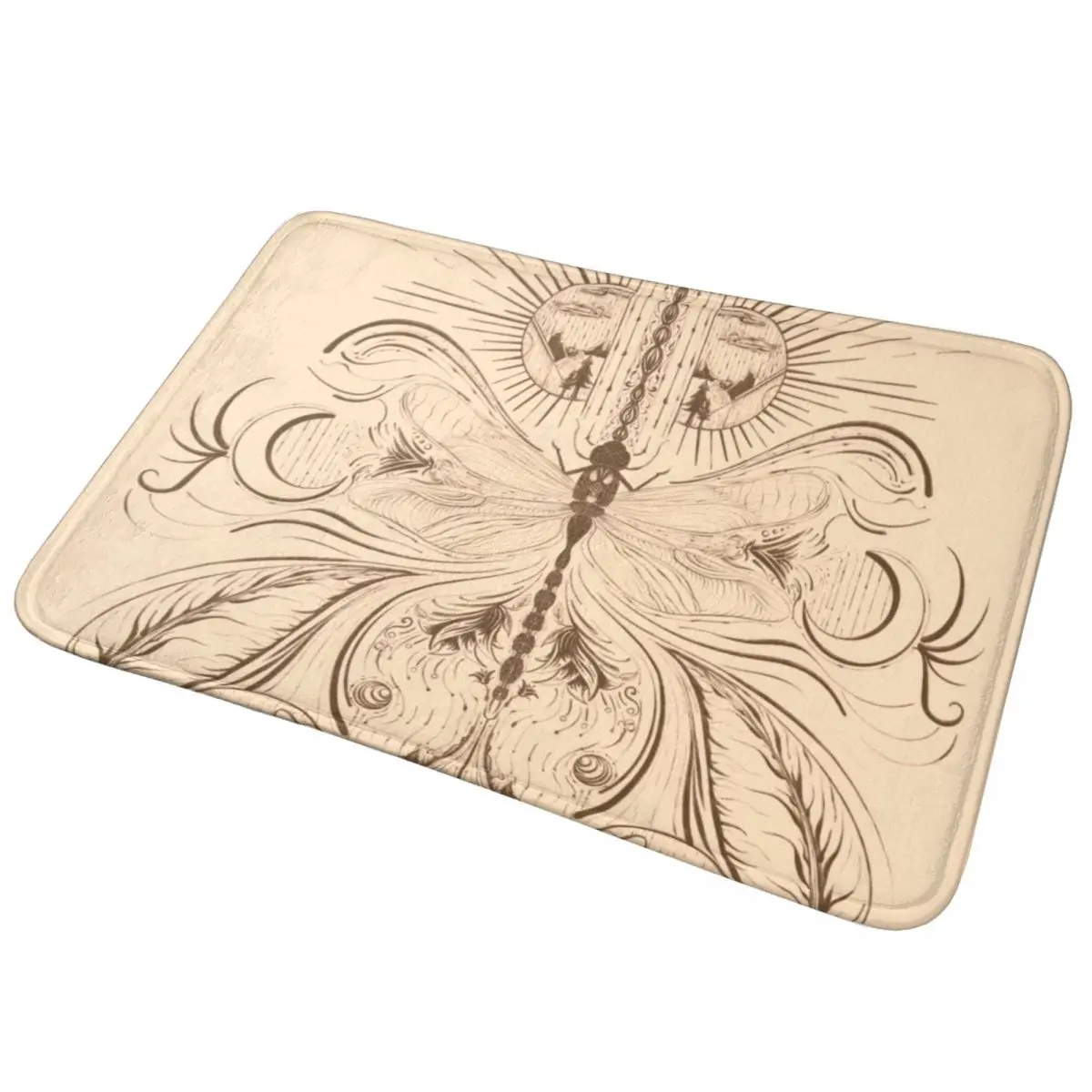 Противоскользящий Впитывающий Коврик в виде стрекозы, напольные коврики для ванной, кухни, спальни, прихожей, коврик для ног 
Противоскользящий Впитывающий Коврик в виде стрекозы, напольные коврики для ванной, кухни, спальни, прихожей, коврик для ног