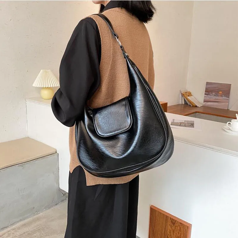 Women's Shoulder Bags Designer Bag Retro Handbags Large Capacity Casual Underarm Fashion Pu Leather Solid Color Vintage Bags
Women's Shoulder Bags Designer Bag Retro Handbags Large Capacity Casual Underarm Fashion Pu Leather Solid Color Vintage Bags