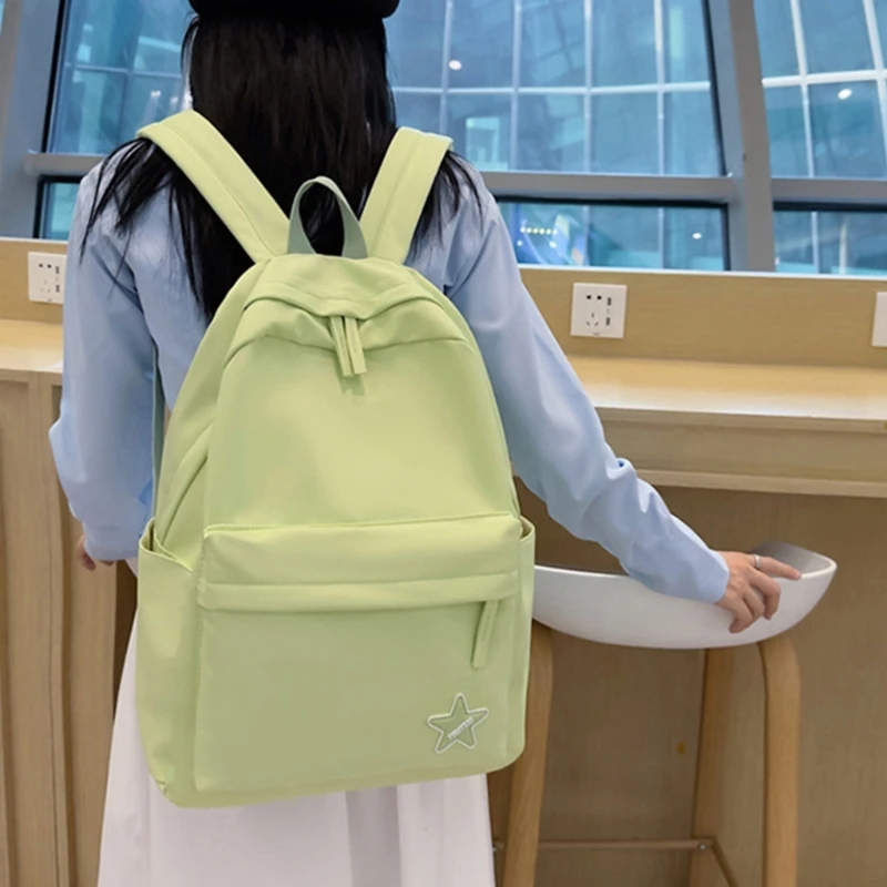 Solid School Backpack Nylon Laptop Backpack Large Capacity School Bag for Teen Student Multi-Pocket Daypack Bookbag
Solid School Backpack Nylon Laptop Backpack Large Capacity School Bag for Teen Student Multi-Pocket Daypack Bookbag
