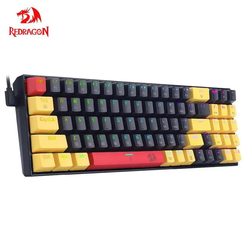 

Механическая игровая клавиатура REDRAGON K688 Pro, RGB, USB, поддержка Bluetooth, беспроводная, 2,4 ГГц, 3 режима, для геймеров, 78 клавиш, для компьютера, ПК, ноутбука