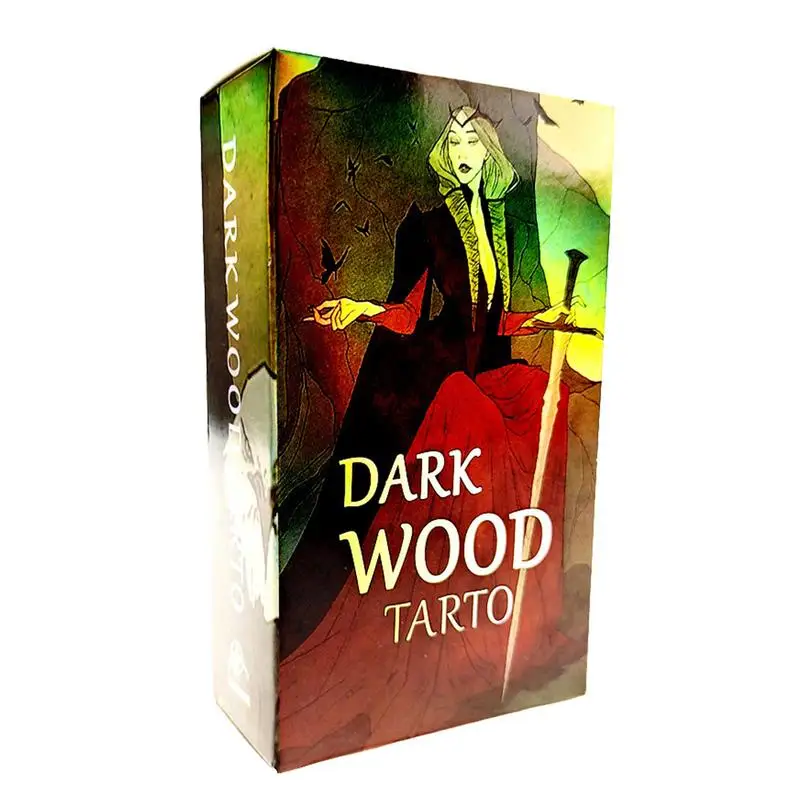 

Dark Wood Tarot Family Gathering Chess Card Game Fortune Telling Divination Oracle Cards Leisure Table Game