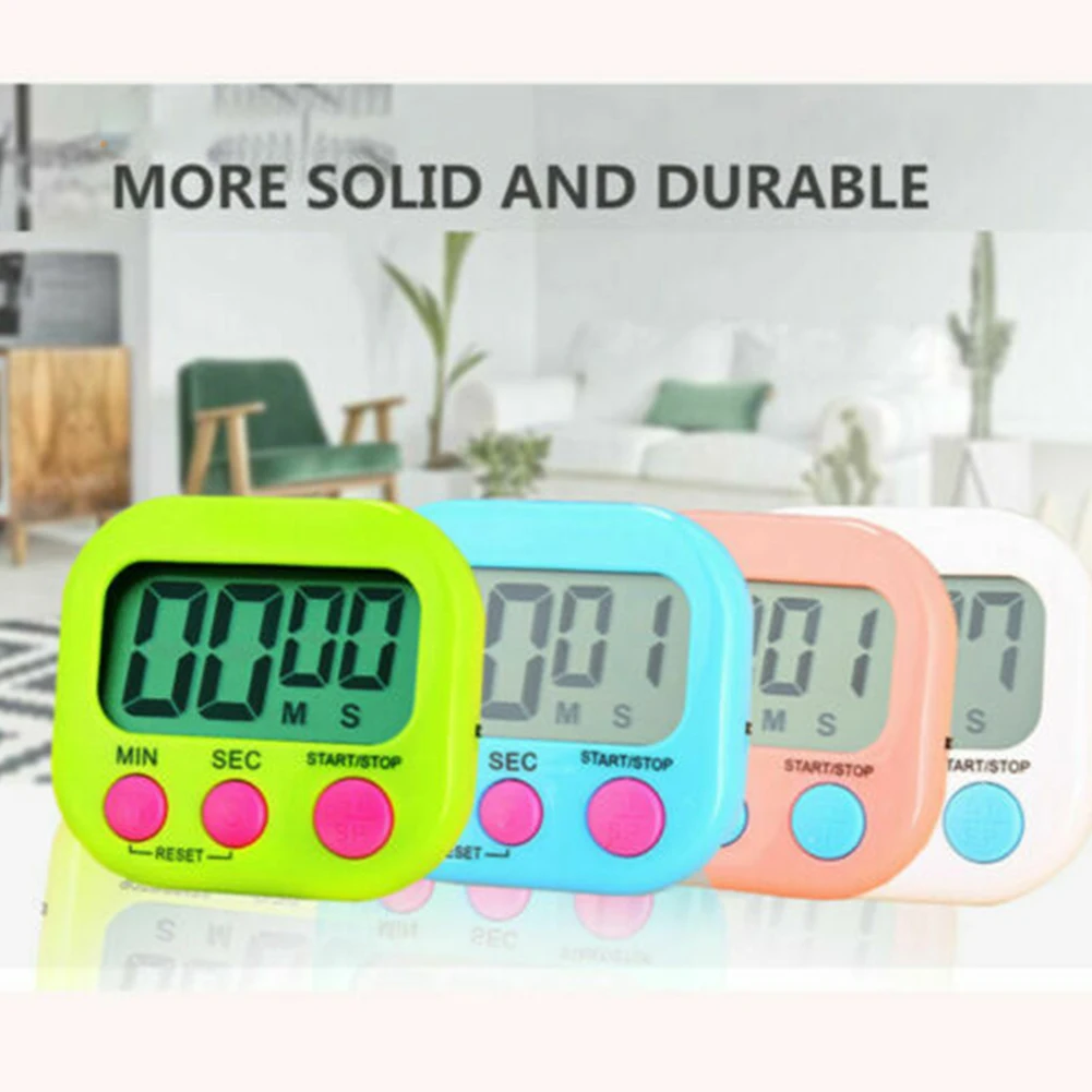 Fast And Accurate Magnetic Cooking Timer Stopwatch With Large LCD Digital Display And Loud Alarm For Kitchen Egg Cooking
Fast And Accurate Magnetic Cooking Timer Stopwatch With Large LCD Digital Display And Loud Alarm For Kitchen Egg Cooking