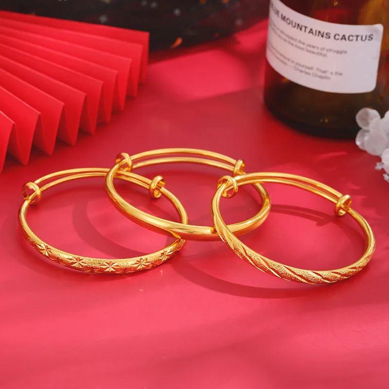 Gold Color Bracelet Meteor Shower Women Smooth Chinese Style Retro Christmas Wishing Jewelry
Gold Color Bracelet Meteor Shower Women Smooth Chinese Style Retro Christmas Wishing Jewelry