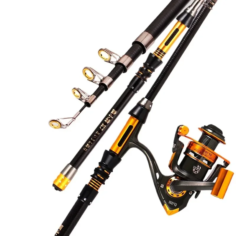 

Short Section Mini Rock Rod Sea Fishing Rod Carbon Superhard Telescopic Positioning Distance Throwing Rod Metal Reel Seat