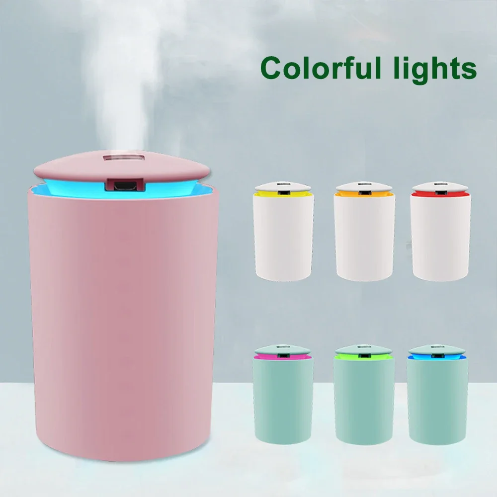 

USB Silent Air Humidifier With Colorful LED Night Light Car Air Freshener Aroma Diffuser Continuous Mode Fine Spray Air Purifier