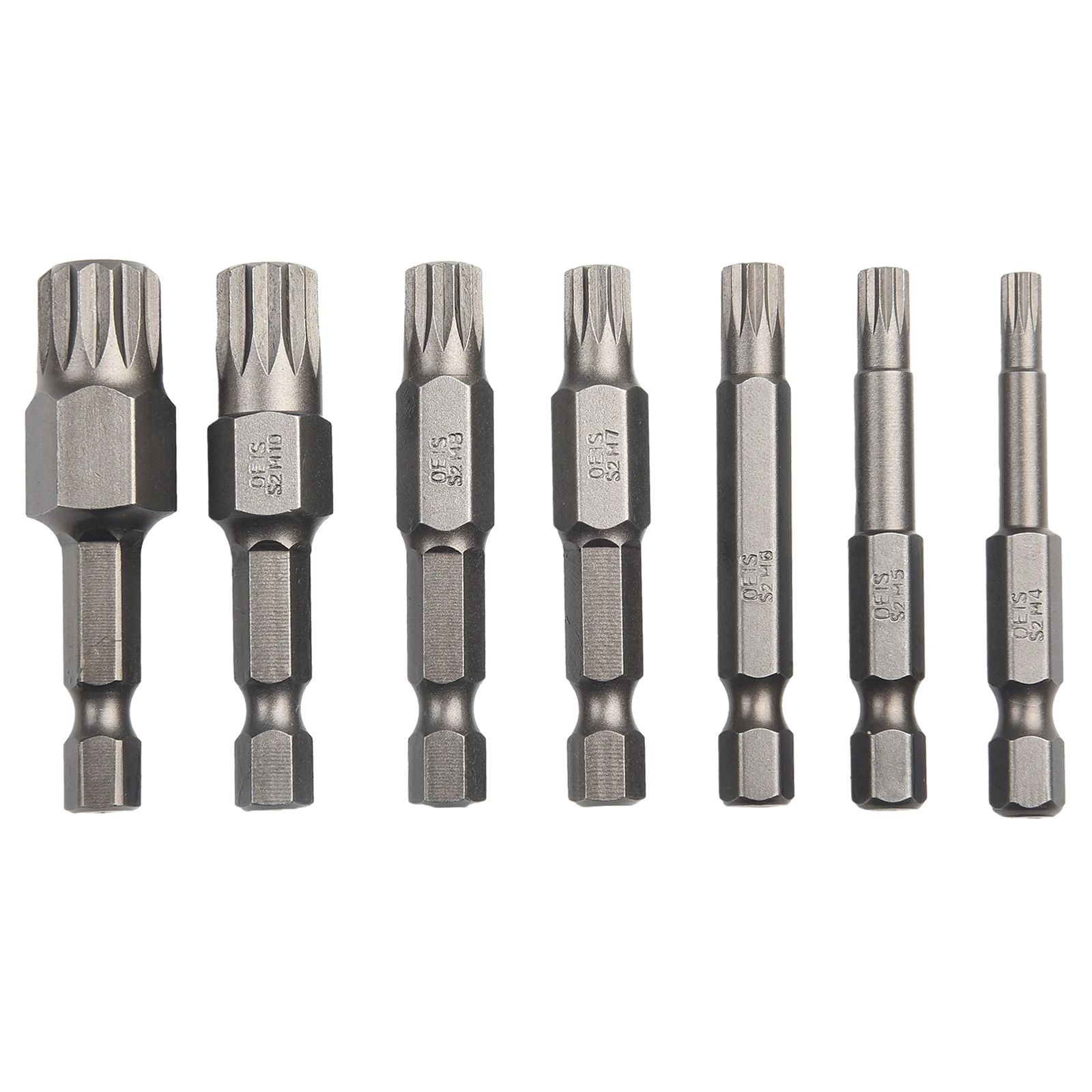 7pcs 50mm 12 Point Torx Magnetic Screwdriver Bits M4 M M6 M7 M8 M10 M-12 For Air Drills Electric Power Tools Accessories
7pcs 50mm 12 Point Torx Magnetic Screwdriver Bits M4 M M6 M7 M8 M10 M-12 For Air Drills Electric Power Tools Accessories