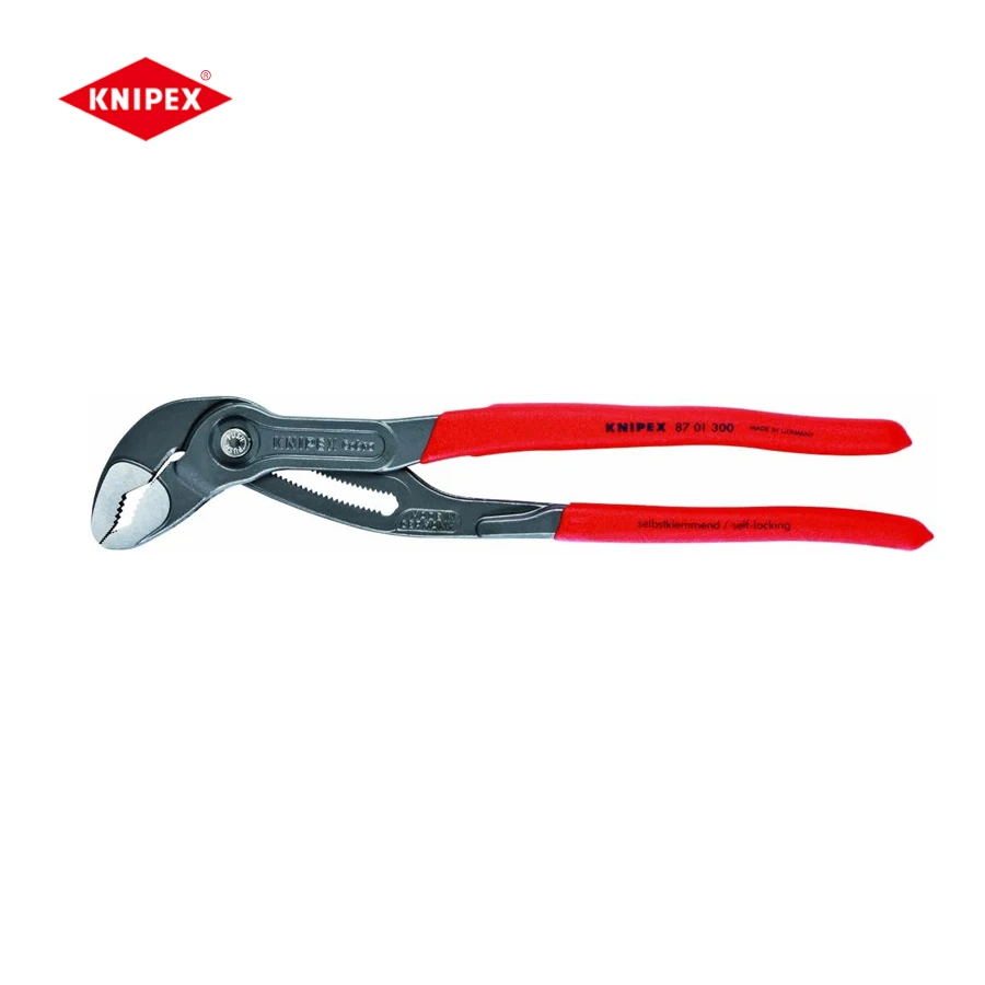 

KNIPEX Tools Cobra Water Pump Pliers with Fast Push-Button Adjustment Pumping Pliers No.8701300