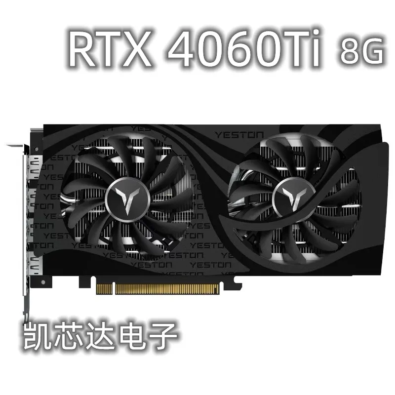 Видеокарта Yeston GeForce RTX 4060 Ti 8G D6 8 Гб бит GPU GDDR6 rtx4070ti DLSS 3, видеокарта для реальных игр, игровая видеокарта
Видеокарта Yeston GeForce RTX 4060 Ti 8G D6 8 Гб бит GPU GDDR6 rtx4070ti DLSS 3, видеокарта для реальных игр, игровая видеокарта