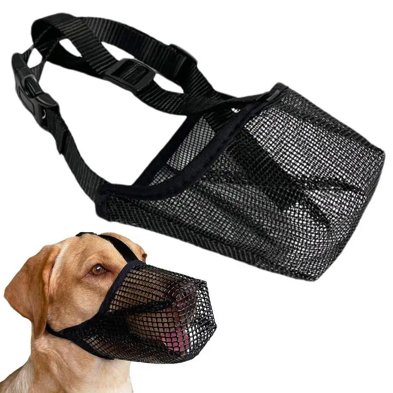 

Soft Mesh Dog Muzzle Dog Mouth Cover pet Mesh Muzzle For Grooming Dog Muzzle anti Biting Barking Chewing Straps pet supplies