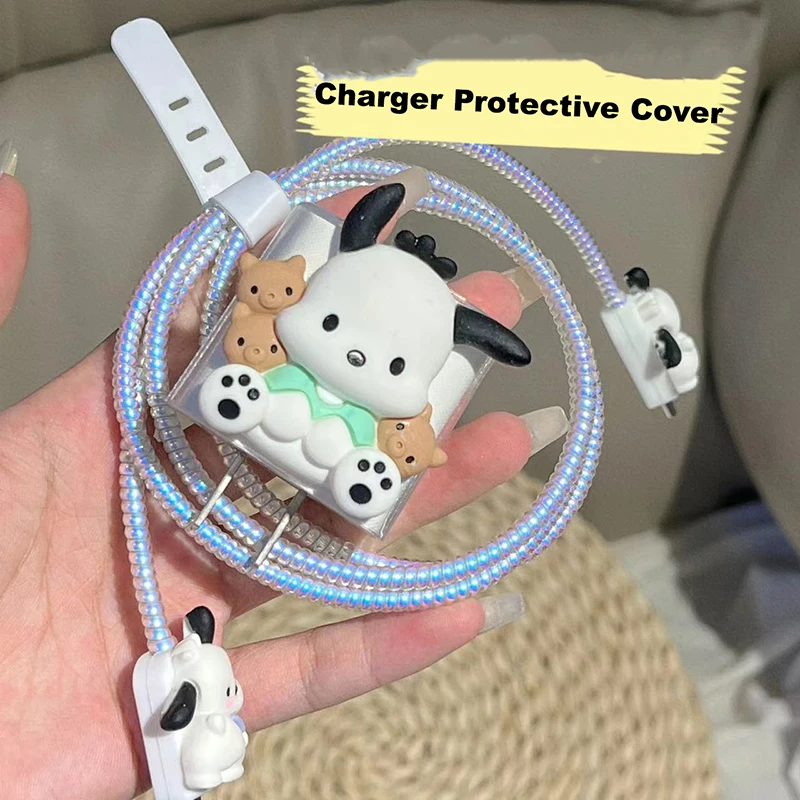 Cartoon Sanrio Pochacco Charger Protective Cover Iphone14 Kawaii Apple 18 20W Cute Data Cable Anti-Breaking Cover Girls Gifts
Cartoon Sanrio Pochacco Charger Protective Cover Iphone14 Kawaii Apple 18 20W Cute Data Cable Anti-Breaking Cover Girls Gifts