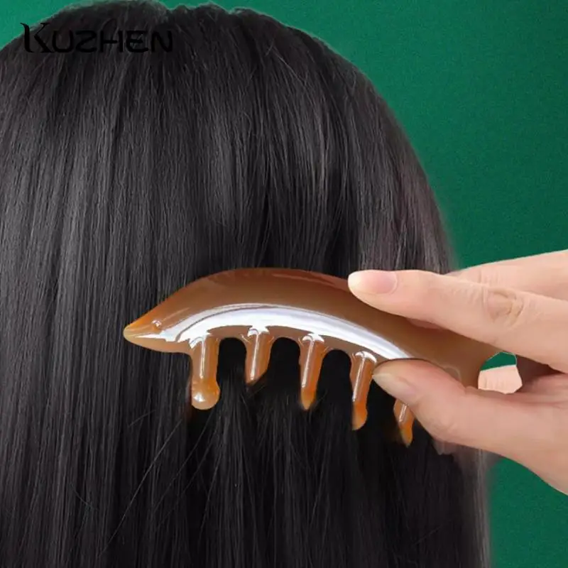 Dredging Meridian Stress Release Natural Resin Head Massage Comb Guasha Stick Shark Comb Head Body Pressure Massage Tool
Dredging Meridian Stress Release Natural Resin Head Massage Comb Guasha Stick Shark Comb Head Body Pressure Massage Tool
