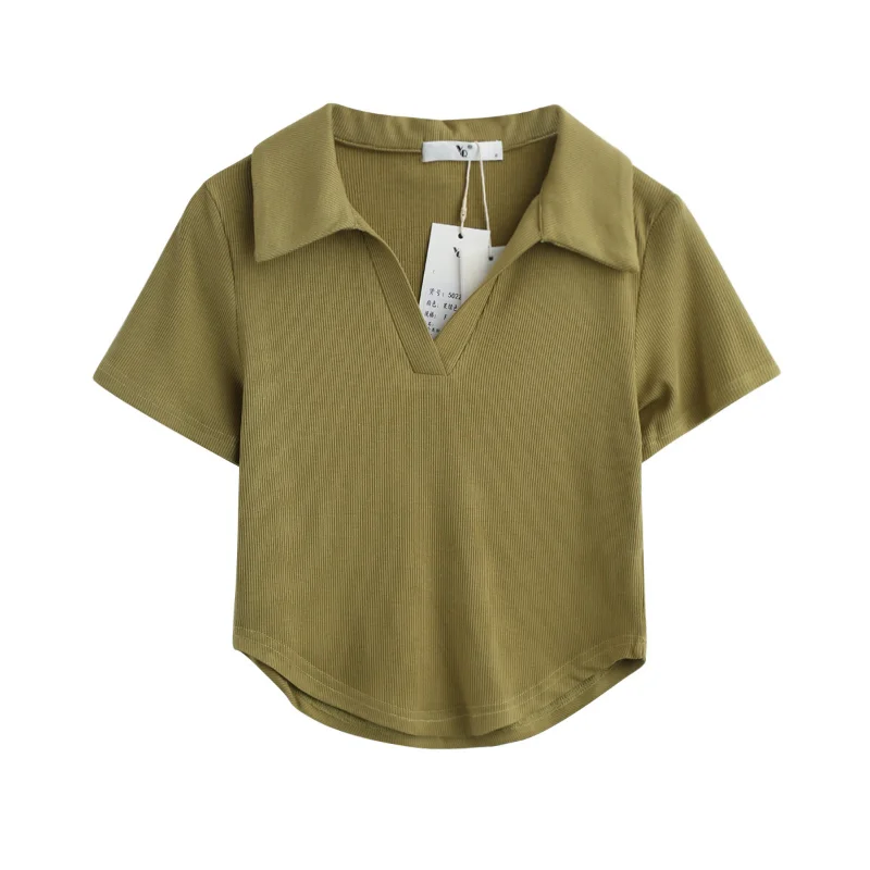 MRMT 2024 Brand New Women's T-shirt Short Sleeve Pure Color Short Style Niche Design Irregular V-neck Short Sleeved T-shirt Tops
MRMT 2024 Brand New Women's T-shirt Short Sleeve Pure Color Short Style Niche Design Irregular V-neck Short Sleeved T-shirt Tops