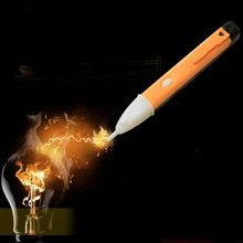 Electric Indicator Socket Wall AC Power Outlet Voltage Detector Sensor Tester Pen LED Light Non Contact Audible Alarm Tester Pen
Electric Indicator Socket Wall AC Power Outlet Voltage Detector Sensor Tester Pen LED Light Non Contact Audible Alarm Tester Pen