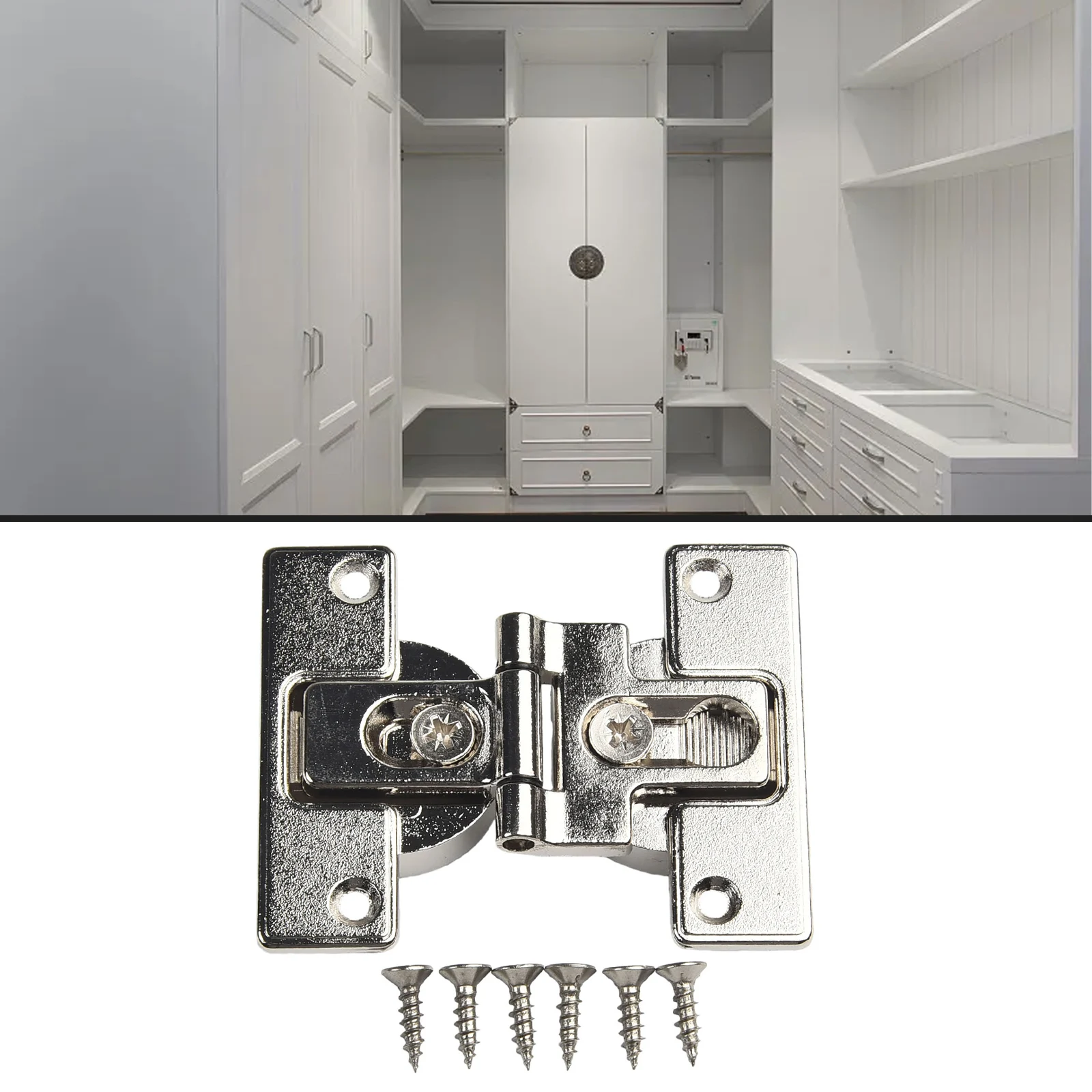 1Pc Folding Door Hinge Inward Opening Folding Door Hinge 180 Degree Flat Hinge Wardrobe Door Sliding Door Double Folding Hinge
1Pc Folding Door Hinge Inward Opening Folding Door Hinge 180 Degree Flat Hinge Wardrobe Door Sliding Door Double Folding Hinge