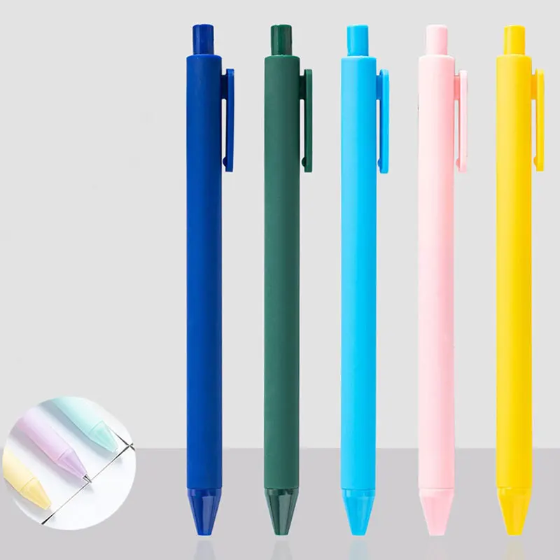 

19Pcs Press Plastic Pen Ballpoint Pen Candy Color Ball Pen Student Exam Ballpoint Pen Wholesale