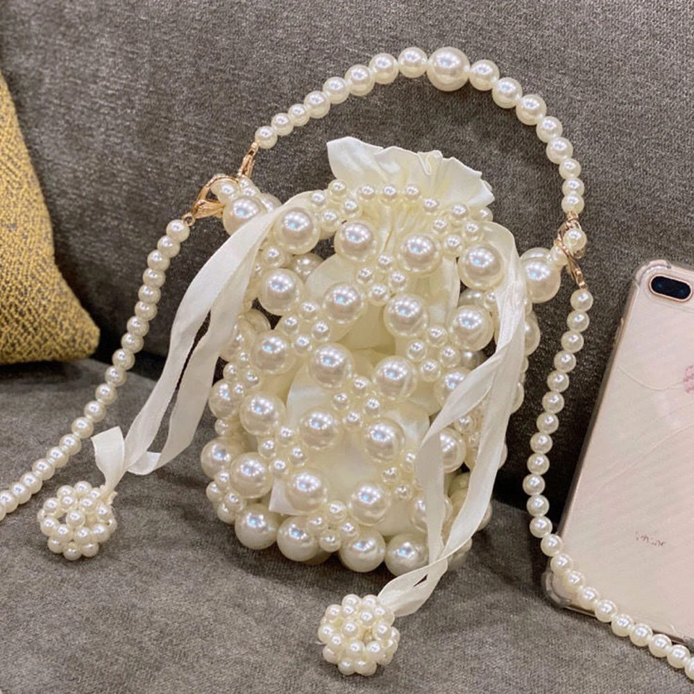 Multi-Function Storage Drawstring Satin Pearls Bag, Makeup Brush, Woven Panelled Beaded Tote Purses, Portable Makeup Packing
Multi-Function Storage Drawstring Satin Pearls Bag, Makeup Brush, Woven Panelled Beaded Tote Purses, Portable Makeup Packing