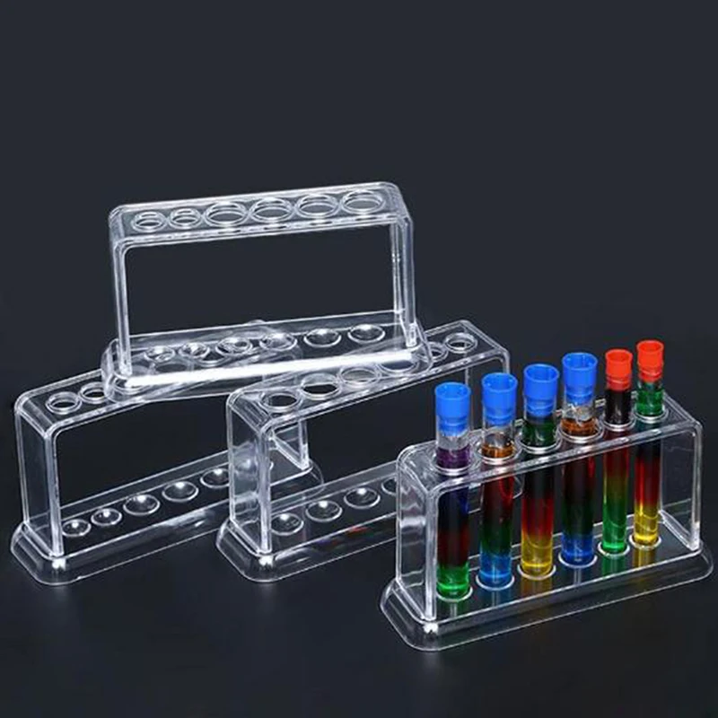 Plastic Clear Test Tube Rack 6 Holes Stand Lab Test Tube Stand Shelf School Supply Lab Equipment 16.7*8*3cm
Plastic Clear Test Tube Rack 6 Holes Stand Lab Test Tube Stand Shelf School Supply Lab Equipment 16.7*8*3cm