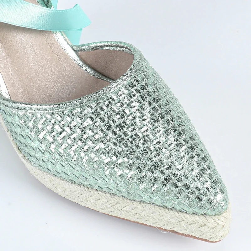 Simple Fashion Strappy Large Size 35-42 Women Shoes Elegant Woven Wedge Sandals Women Comfortable Designer Brand Sandals Women 33 S77a46aa16c3b4a059e257348c6d98780i