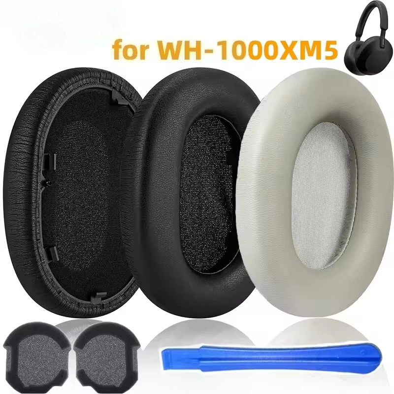 Replacement Ear Pads For Sony WH 1000XM5 Headphone Accessories Earpads Headset Ear Cushion Repair Parts Protein Leather Replacement Ear Pads For Sony WH 1000XM5 Headphone Accessories Earpads Headset Ear Cushion Repair Parts Protein Leather
