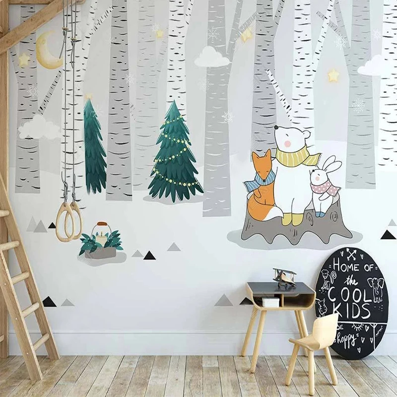 Custom Wallpaper Nordic Hand-painted Cartoon Forest Animals 3D Mural Background Wall Painting Children Boy's Bedroom Home Decor
Custom Wallpaper Nordic Hand-painted Cartoon Forest Animals 3D Mural Background Wall Painting Children Boy's Bedroom Home Decor