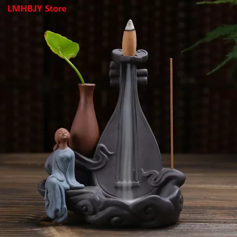 LMHBJY Creative Backflow Aromatherapy Burner Green Cultivated Sandalwood Burner Playing Music Girl Home Decoration
LMHBJY Creative Backflow Aromatherapy Burner Green Cultivated Sandalwood Burner Playing Music Girl Home Decoration