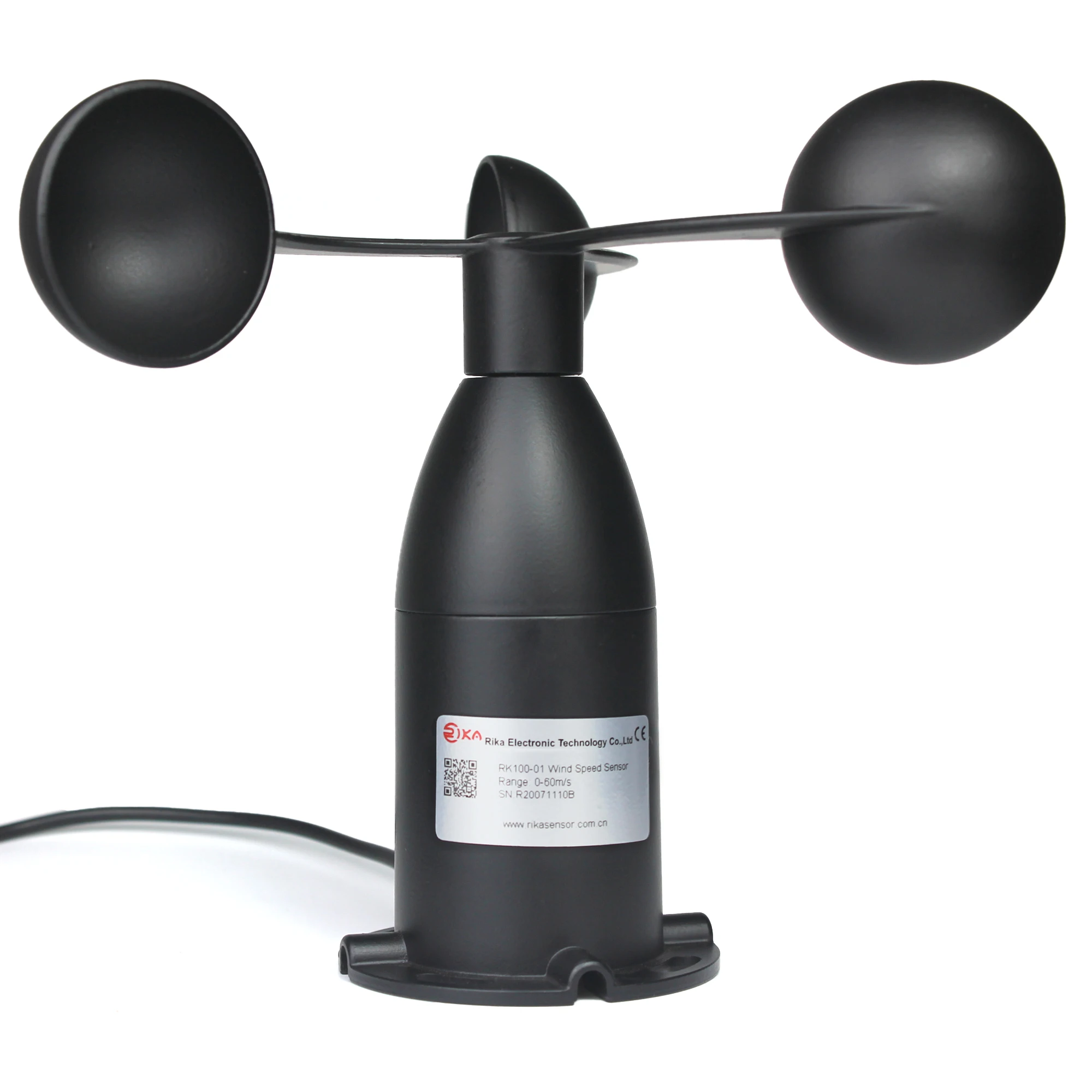 RIKA RK100-01 Pulse 4-20mA 0-5v RS485 Weather Station Metal Cup Anemometer Wind Speed Sensor
RIKA RK100-01 Pulse 4-20mA 0-5v RS485 Weather Station Metal Cup Anemometer Wind Speed Sensor