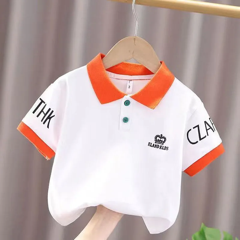 2023 New Summer Boys Short Sleeved T-shirt Childrens Spring And Autumn PoLo Childrens Shirt Baby Lapel Top
2023 New Summer Boys Short Sleeved T-shirt Childrens Spring And Autumn PoLo Childrens Shirt Baby Lapel Top