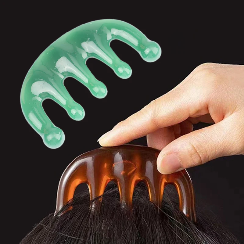 Five Teeth Meridian Massage Comb Resin Big Teeth Head Acupoint Therapy Artifact Claws Decompression Portable Scalp Comb
Five Teeth Meridian Massage Comb Resin Big Teeth Head Acupoint Therapy Artifact Claws Decompression Portable Scalp Comb