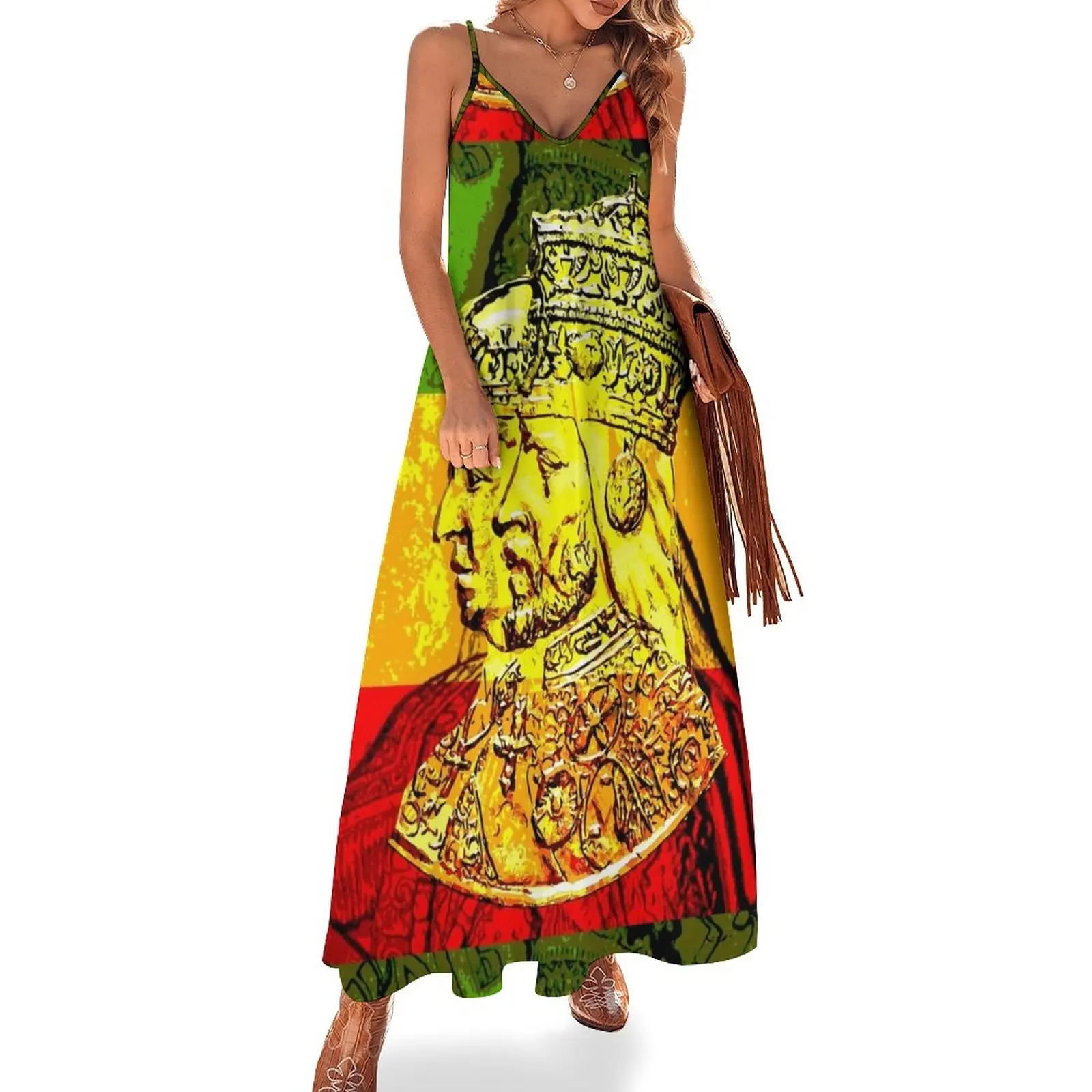 

Женское платье без рукавов His Majesty Haile Selassie Empress Menen летнее платье для выпускного вечера 2023