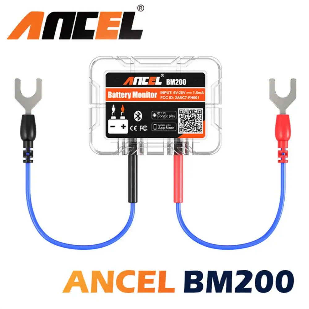 ANCEL BM200 12V Battery Tester Wireless Bluetooth 4.2 Battery Monitor LED Display SOH SOC Battery Analyzer Auto Tester Tools
ANCEL BM200 12V Battery Tester Wireless Bluetooth 4.2 Battery Monitor LED Display SOH SOC Battery Analyzer Auto Tester Tools