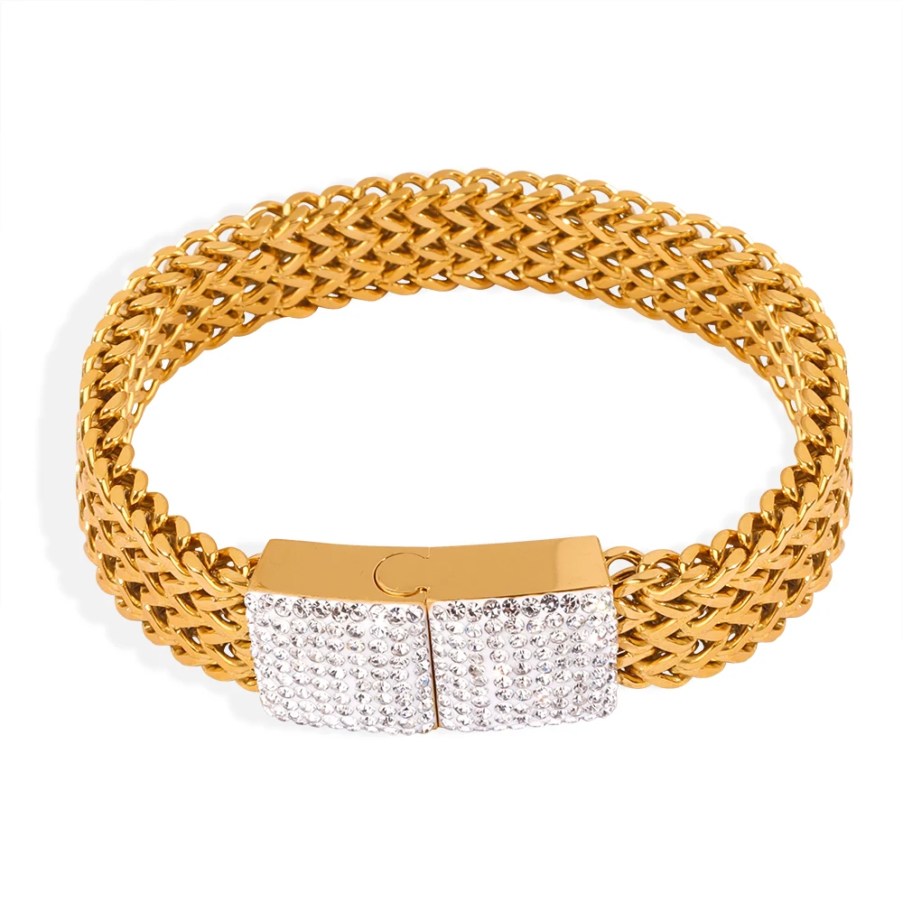 

Элегантные большие толстые браслеты из звеньев цепи для женщин золотого цвета женские ювелирные изделия на запястье