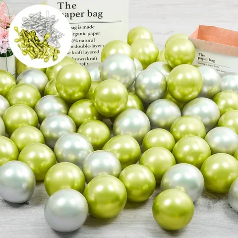 40pcs/Set New Glossy Metallic Latex Balloons Thick Pink Green Inflatable Air Globos Baby Shower 5Inch Chorme Rose Gold Mix Color
40pcs/Set New Glossy Metallic Latex Balloons Thick Pink Green Inflatable Air Globos Baby Shower 5Inch Chorme Rose Gold Mix Color