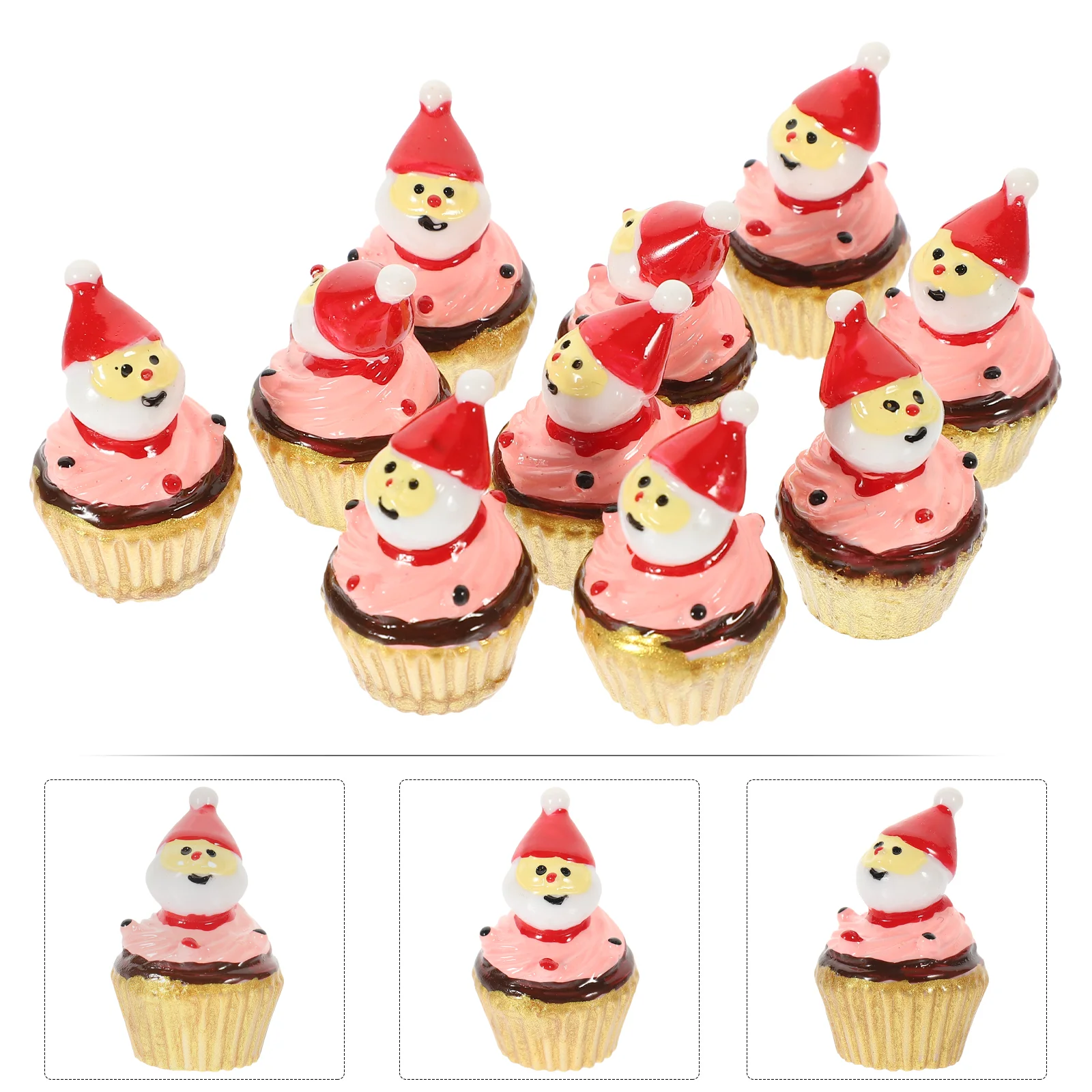 Christmas Artificial Simulation Cake 10Pcs Fake Cupcake Food Bakery Dessert Photography Props Shop Cake Display Models Kitchen
Christmas Artificial Simulation Cake 10Pcs Fake Cupcake Food Bakery Dessert Photography Props Shop Cake Display Models Kitchen