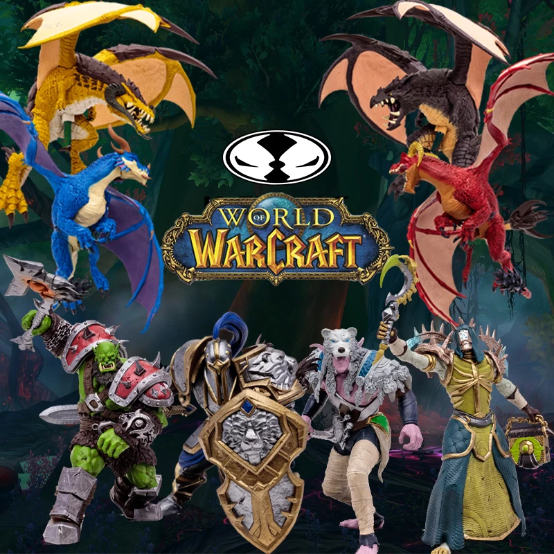 

McFarlane Toys Blizzard World of Warcraft Orc Warrior Elf Druid Human Warrior Paladin Undead Priest Warlock 7-inch Figures Toy