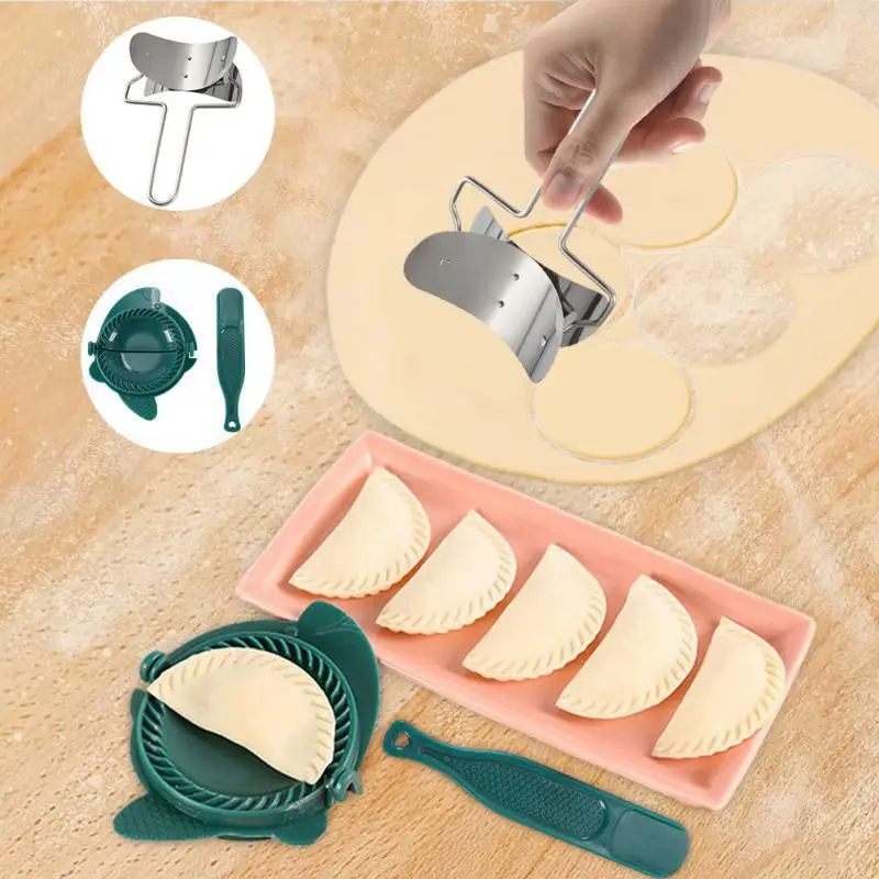1Set 304 Stainless Steel Dumpling Maker Dough Circle Roller Machine Kitchen Pastry Embosser Pie Ravioli Pasta Baking Accessories
1Set 304 Stainless Steel Dumpling Maker Dough Circle Roller Machine Kitchen Pastry Embosser Pie Ravioli Pasta Baking Accessories