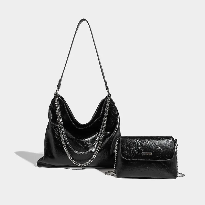 Jenny&Dave Ins Blogger Commuting Large-capacity Shoulder Bucket Bag Fashion Girls Retro Punk Patent Leather Chain Tote Bag Women
Jenny&Dave Ins Blogger Commuting Large-capacity Shoulder Bucket Bag Fashion Girls Retro Punk Patent Leather Chain Tote Bag Women
