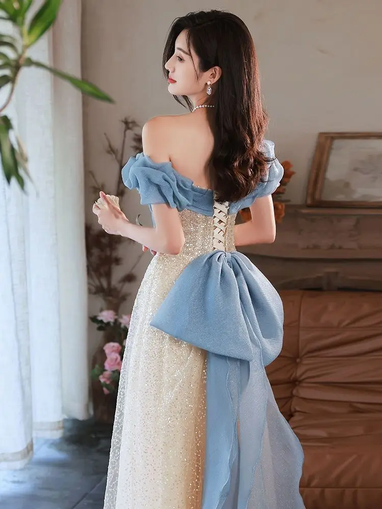 Harajpee Princess Style Evening Dress Women 2024 New Bow18th Age Birthday Party Dresses Student Beautiful Romantic Art Vestido
Harajpee Princess Style Evening Dress Women 2024 New Bow18th Age Birthday Party Dresses Student Beautiful Romantic Art Vestido