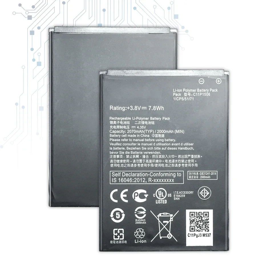 Аккумулятор для ASUS 2070 мАч C11P1506, для ASUS Live G500TG ZC500TG Z00VD ZenFone Go, 5,5 дюймовый телефон, новейшая продукция
Аккумулятор для ASUS 2070 мАч C11P1506, для ASUS Live G500TG ZC500TG Z00VD ZenFone Go, 5,5 дюймовый телефон, новейшая продукция