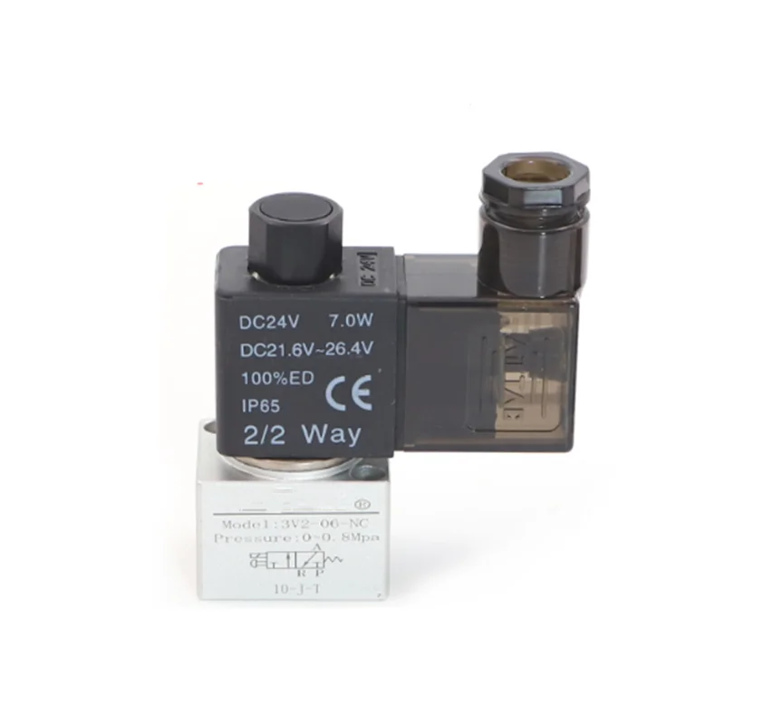 

High quality 3V2-08-NC 3V2-06-NC DC24V AC220V vacuum solenoid valve 3V series, in stock